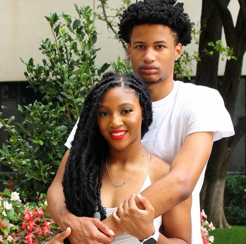 Trey Alexander con su novia Kennedi Grant