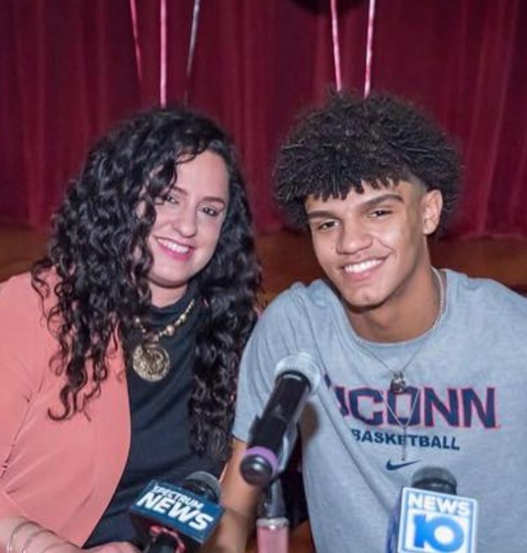 Andre Jackson Jr con su madre Tricia Altieri