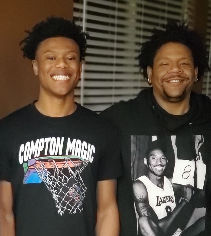 Jaylen Clark con su hermano mayor Trey Clark