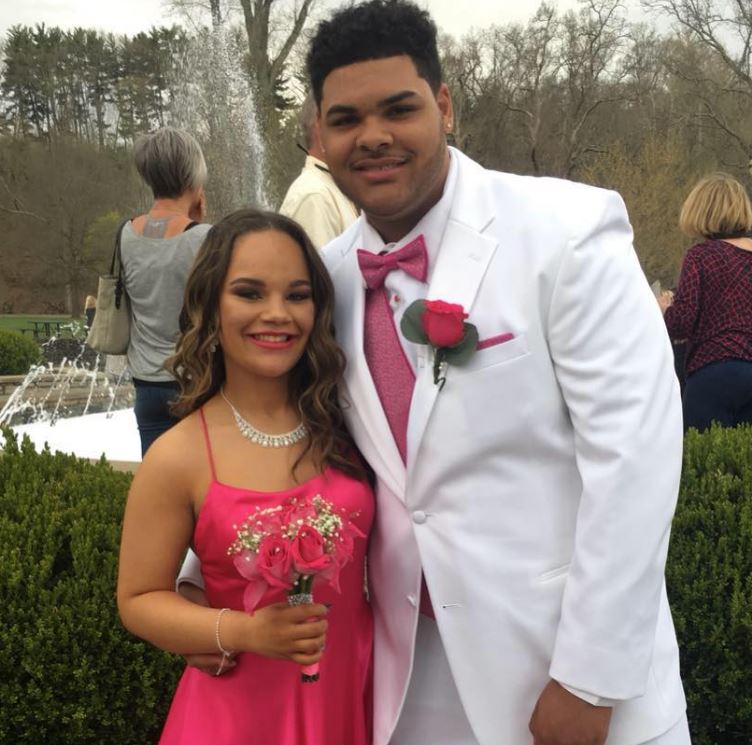 Darnell Wright con su novia Kaelyn Creasy imagen