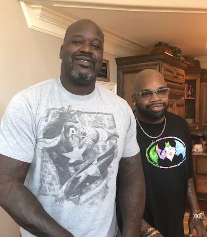 Shaq O'Neal con su hermano Jamal Harrison