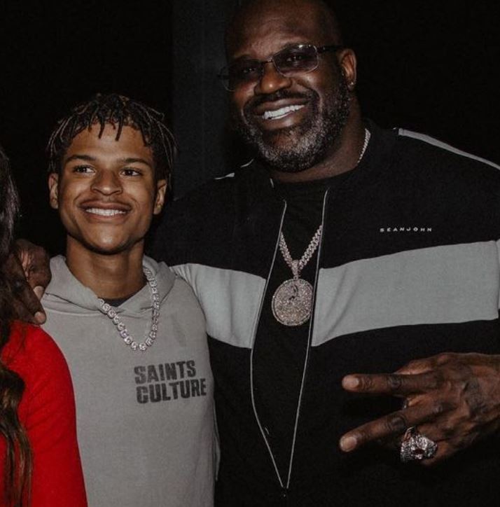 Shaq O'Neal con su hijo Shaqir O'Neal