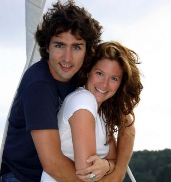 Justin Trudeau con su esposa Sophie Grégoire Trudeau