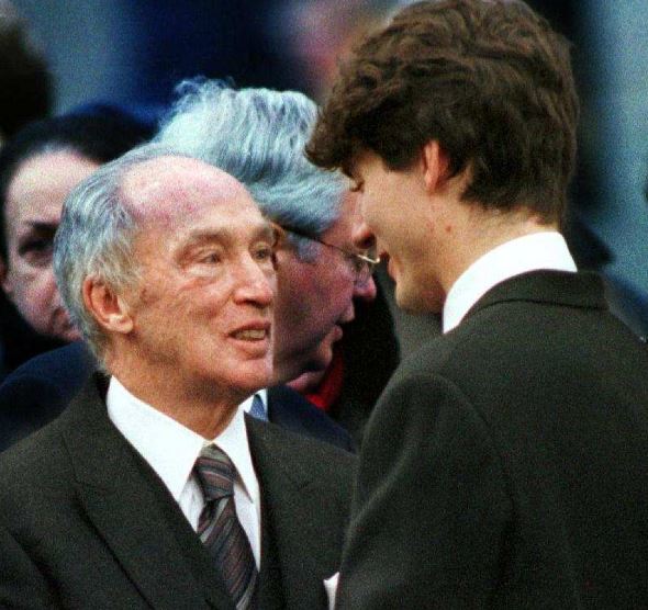 Justin-Trudeau-con-padre-Pierre-Elliott-Trudeau