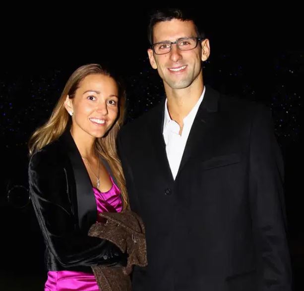 Novak-Djokovic-con-esposa-Jelena-Ristic-imagen
