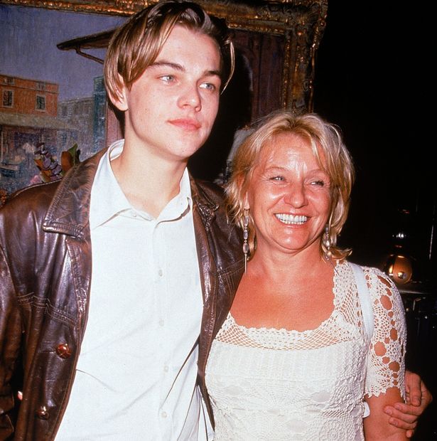 El actor Leonardo DiCaprio con su madre-Irmelin Indenbirken