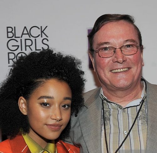 Amandla con su padre Tom