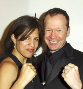 Donnie con su ex esposa Kimberly Fey