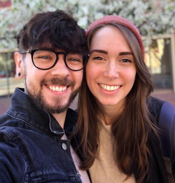 Jacksepticeye con su novia Gab Smolders