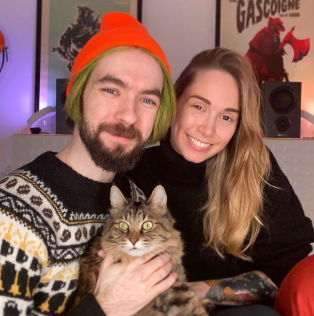 Jacksepticeye con su novia Gab Smolders1