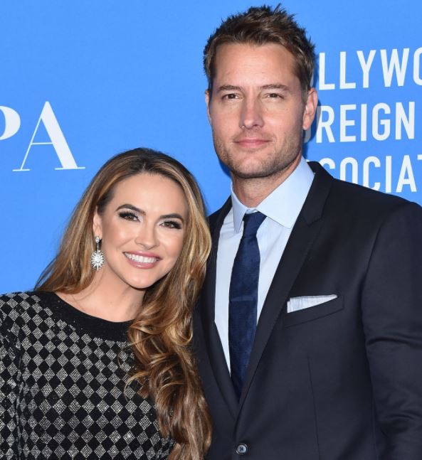 Justin-Hartley-con-ex-esposa-Chrishell-Stausety