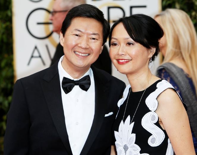 Ken Jeong con su esposa Tran Ho