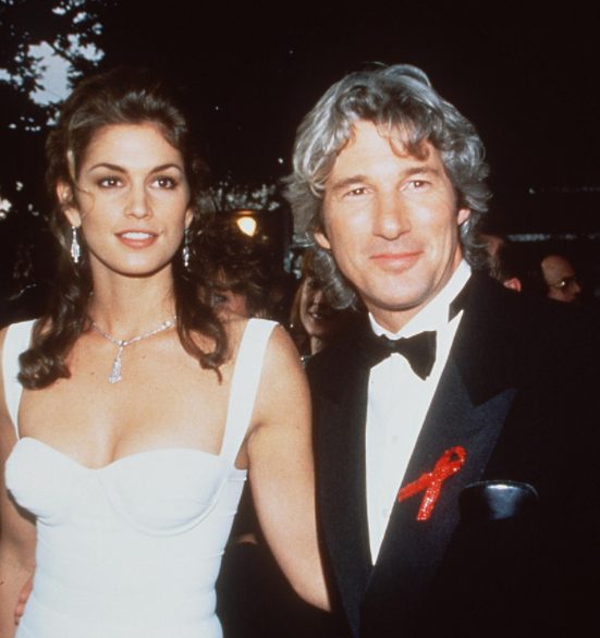 Cindy Crawford con su ex marido Richard Gere