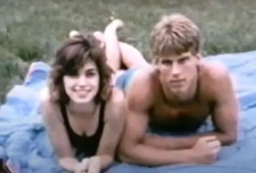 Cindy Crawford con su primer novio Bill Cordes