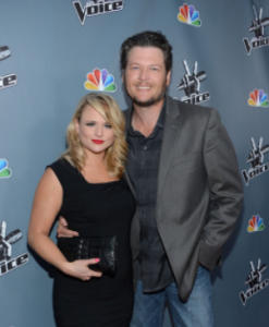 Miranda Lambert con su ex marido Blake Shelton 247x300