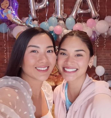 Pia Alonzo Wurtzbach con su hermana Sarah Alonzo Wurtzbach