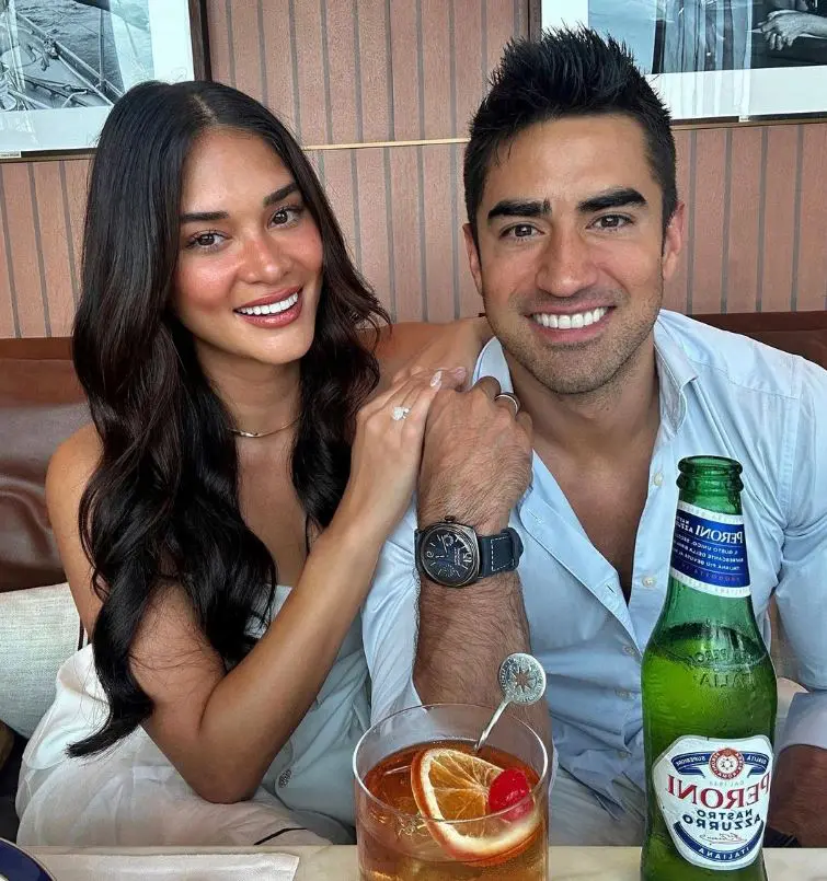 Pia Alonzo Wurtzbach con su marido Jeremy Jauncey