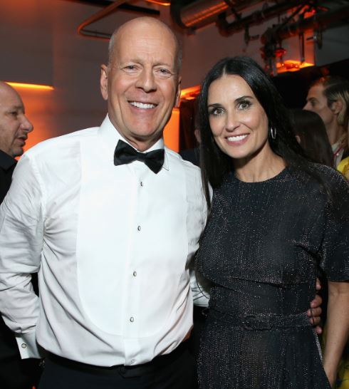 Bruce Willis con su ex esposa Demi Moore