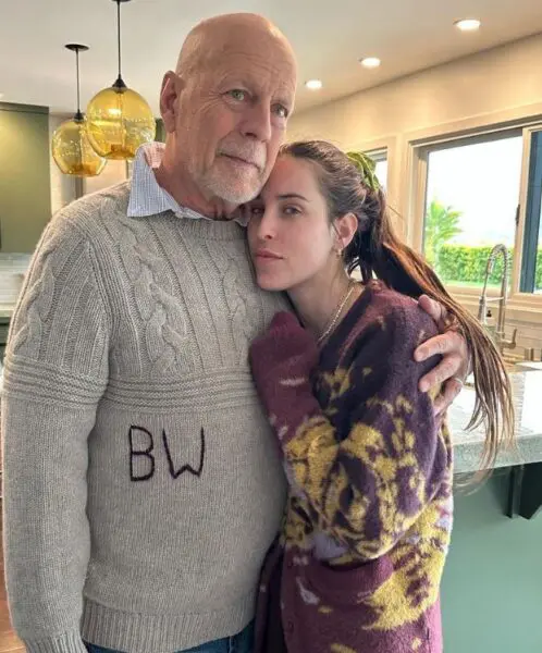 Bruce Willis con su hija Scout LaRue Willis 498x600