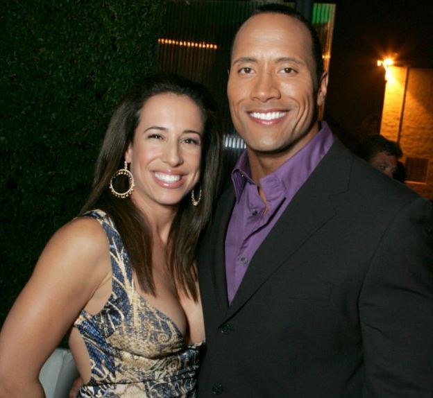 Dwayne Johnson con su ex esposa Dany García