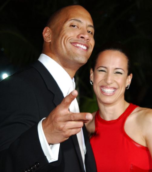 Dwayne Johnson su ex esposa Dany García
