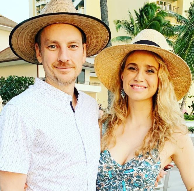 Fiona Gubelmann con su marido Alex Weeda