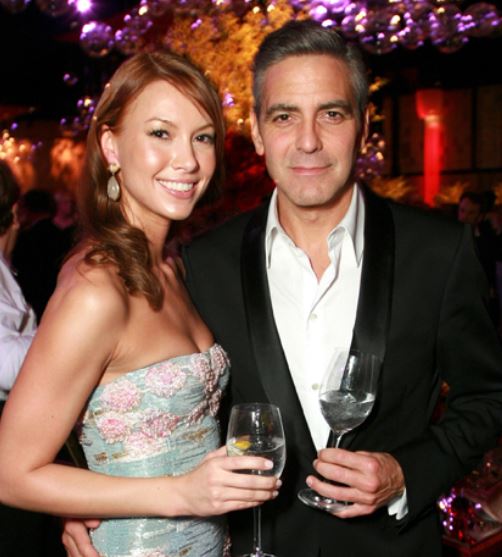 George Clooney y Sarah Larson salieron juntos