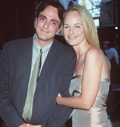 Helen Hunt con su ex marido Hank Azaria