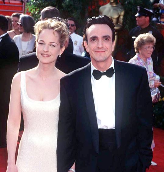 Helen Hunt con su ex marido Hank Azariafd