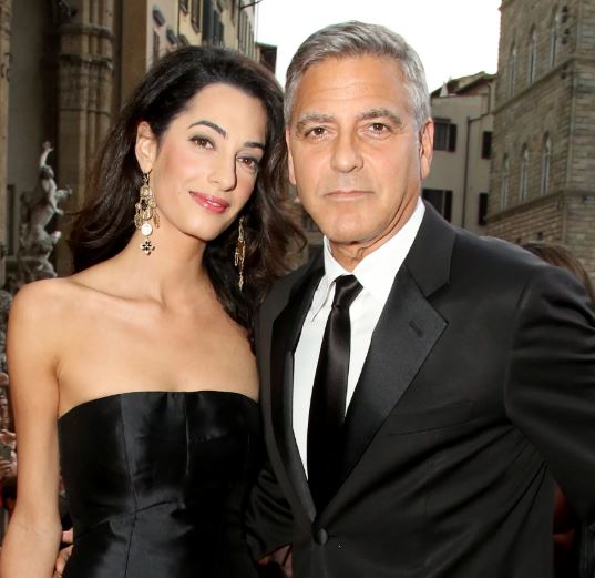 Imagen de George Clooney con su esposa Amal Alamuddin