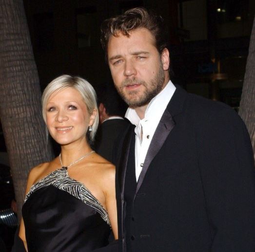 Imagen de Russell Crowe con su ex esposa Danielle Spencer