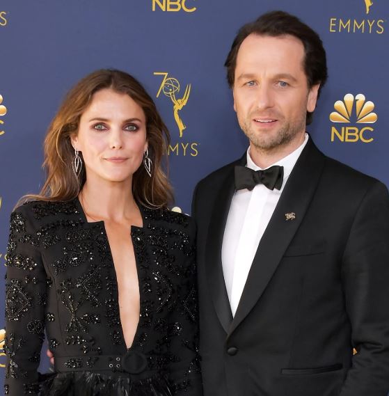 Keri Russell con su pareja Matthew Rhys