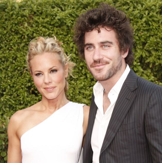 Maria Bello con su ex novio Bryn Mooser