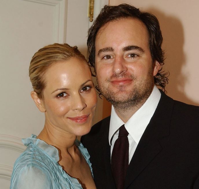 Maria Bello con su ex novio Dan McDermott