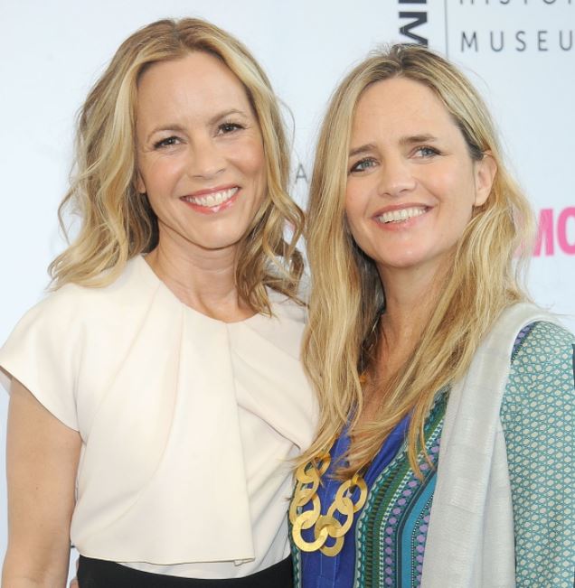 Maria Bello con su exnovia Clare Munn