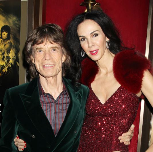 Mick Jagger con su ex pareja LWren Scott