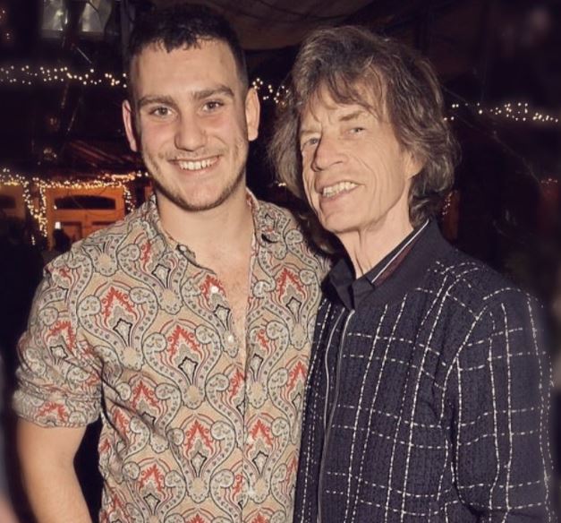 Mick Jagger con su hijo Gabriel Jagger