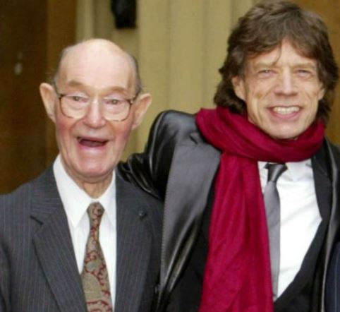 Mick Jagger con su padre Joe Jagger