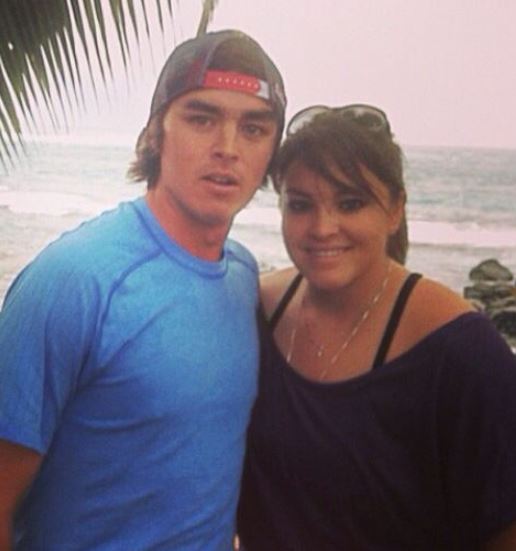 Rickie Fowler con su hermana Taylor Fowler