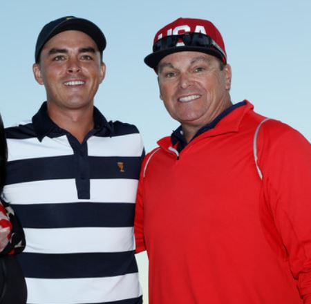 Rickie Fowler con su padre Rod Fowler